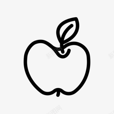 红色苹果咀嚼食用图标图标
