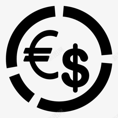 财富比重货币报表英镑图标图标