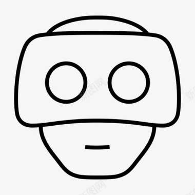 谷歌虚拟现实护目镜穿戴虚拟现实谷歌图标图标