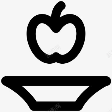 红色苹果食物水果图标图标