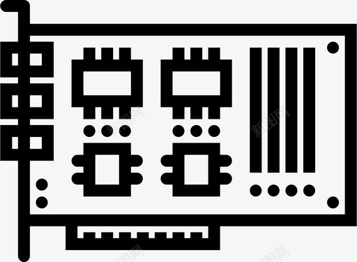 PCIE插槽声卡插槽pc图标图标