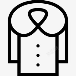 赝品毛皮大衣服装保暖图标高清图片