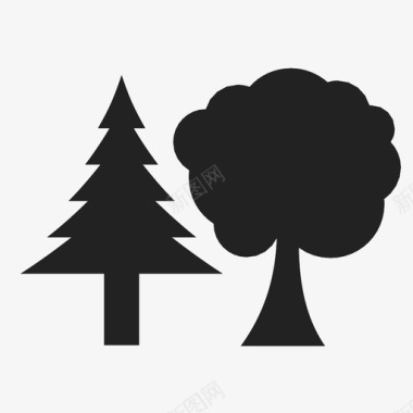 树木环境绿色图标图标