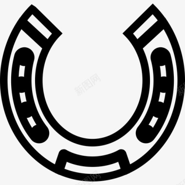 马蹄形圆形工具形状动物马3图标图标