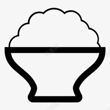 吃饭碗饭粮食图标图标