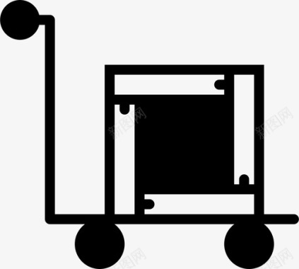 购物手推车轮子工具图标图标