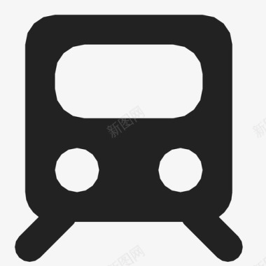 公交地铁标识火车美国铁路地铁图标图标