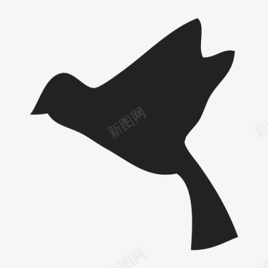 燕子折纸鸟红雀雀图标图标