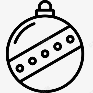 五彩缤纷背景圣诞饰品松树灯图标图标