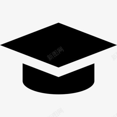 毕业帽流苏灰袍图标图标
