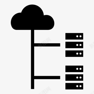 堆栈云数据库服务器工作流堆栈图标图标