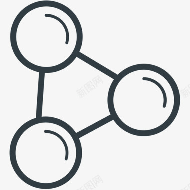 分子结构分子结构科学技术线图标图标