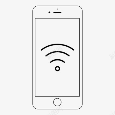 手机宽带智能手机wifi信号移动性图标图标