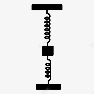 双弹簧装置弹簧支架制造图标图标
