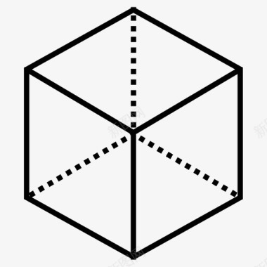 立方体柏拉图式固体图标图标