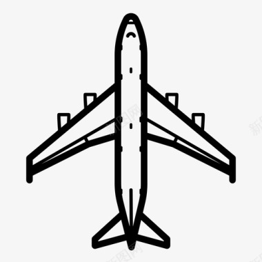 波音747飞机乘客图标图标