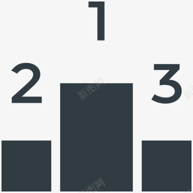 DIY领奖台领奖台彩色运动酷标图标图标