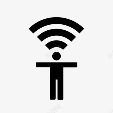 wifi头发射器技术图标图标