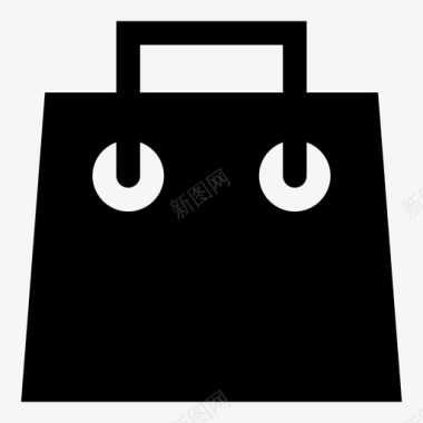 黑色黑色形状购物购买购物车图标图标