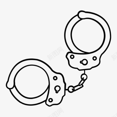手铐监狱犯人图标图标
