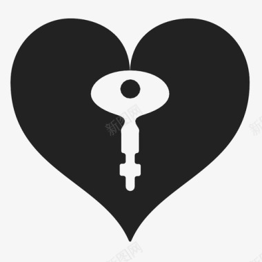 情人节的情书我心的钥匙西班牙爱图标图标