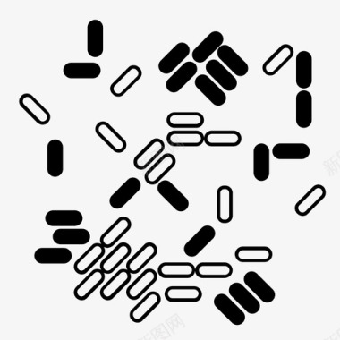 酵母微生物生长图标图标