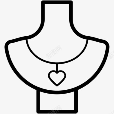 日化品牌珠宝胸像珠宝展示存储图标图标