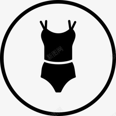 内衣连体衣胸罩图标图标