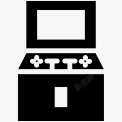 80年代视频复古街机游戏80年代游戏杆图标高清图片