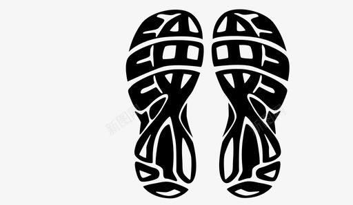 跑鞋运动印花图标图标