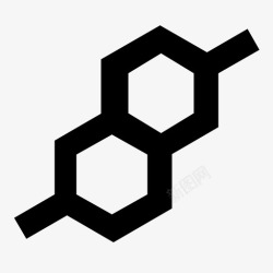 微小分子分子结构小图标高清图片