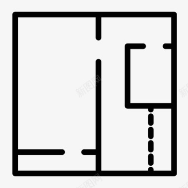 安放面积平面图空间客厅图标图标
