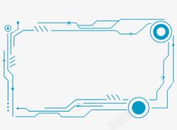 人工智能科技边框A平面化素材