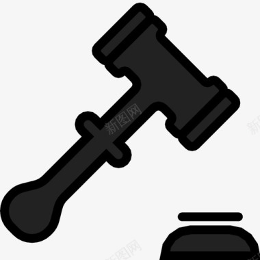 法官槌业务法院图标图标