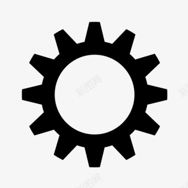 机械工程齿轮小齿轮设置图标图标