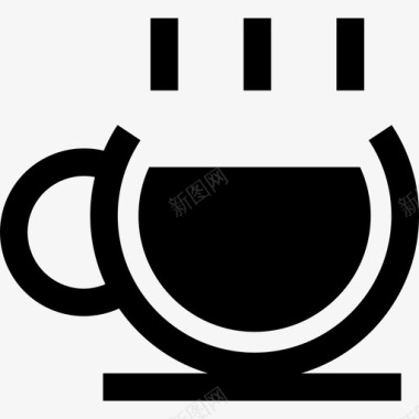 杯里的热咖啡食物图标图标