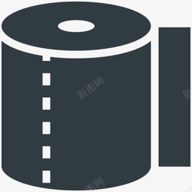 炫酷图标纸巾卷医疗健康酷向量图标图标