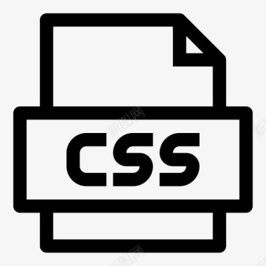 css文件级联样式表纸张图标图标