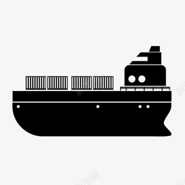货船海运港口图标图标