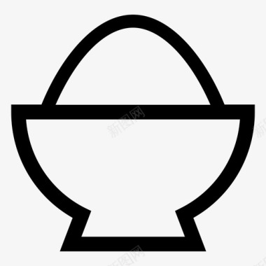 粮食素材饭碗汤粥图标图标