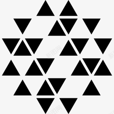 多边形装饰形状的三角形形状图标图标