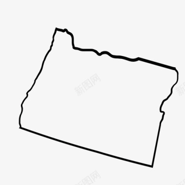 美国俄勒冈州地图集图标图标
