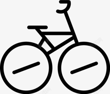 自行车双轮运动图标图标
