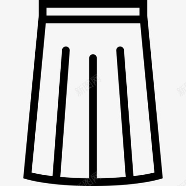 女性服装裙子配件服装图标图标