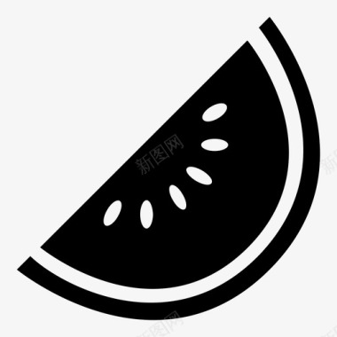 西瓜片瓜子外皮图标图标