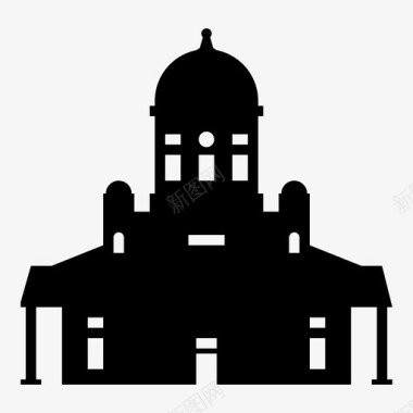 福字建筑赫尔辛基大教堂自然卫星月亮图标图标