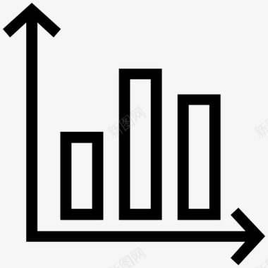 创意图表信息降序图表信息图形线图标图标