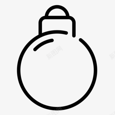 气球圣诞装饰圣诞树图标图标