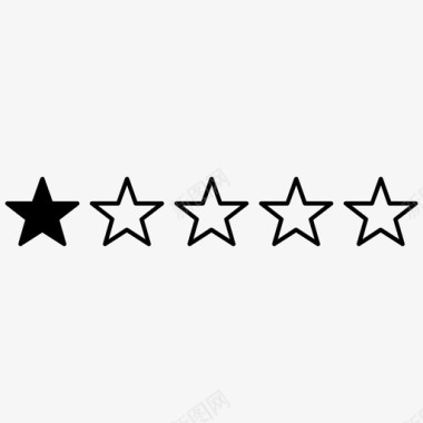 亚马逊评论星级评分卡图标图标
