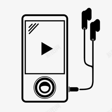 mp3播放器随身听小型图标图标